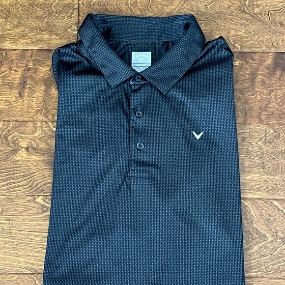Dark Gray XL Mens Dri Fit Easy Care Polo Golf Shirt - Picture 2 of 4